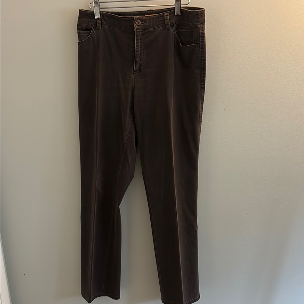 Smooth Finish Brown Trousers with Classic Fit
